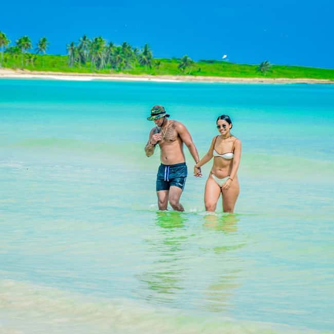Adventure Punta Cana Buggy between , Caves & Beaches - Macao Beach: golden sand, crystal water, and beach trails by buggy