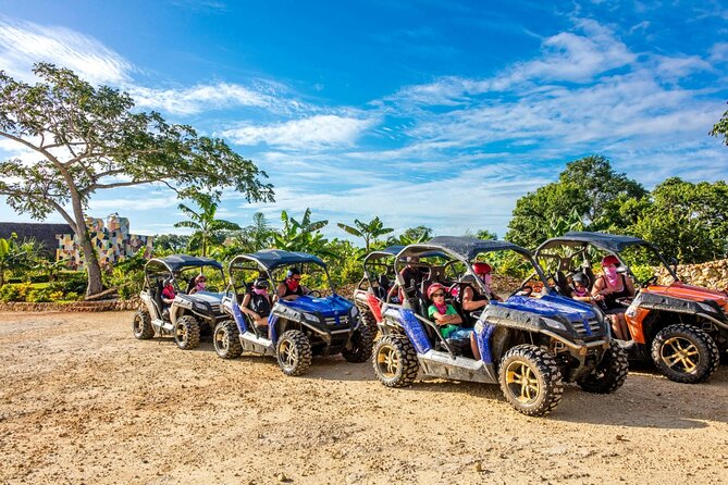 Adventure Tour con Buggies Ziplining Cenote y Taino Culture - Domitai Park quad adventure: riding that actually takes up real time