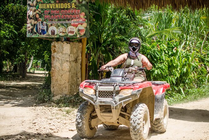 ATV off road adventure with water cave, beach and coffee tasting - From pickup to Bavaro Racing: your ATV day starts moving