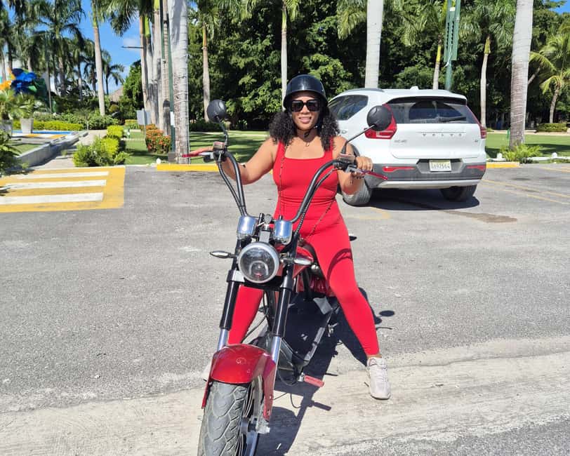 Bavaro Punta Cana: City Tour with Harley models E-Scooters - Chez Nicole Boutique: shopping time without turning into a hard sell