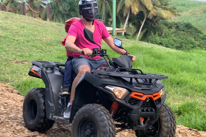 Best ATV Tour In Punta Cana - Stop 2: Playa Esmeralda beach riding through coconut trees