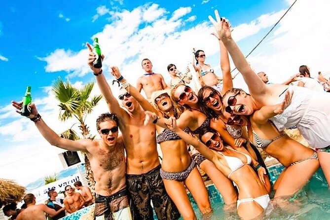 Boat Party with Drinks and Snacks with Transportation Included - Stop 1 at Bavaro Beach: dolphins from the boat in about 20 minutes