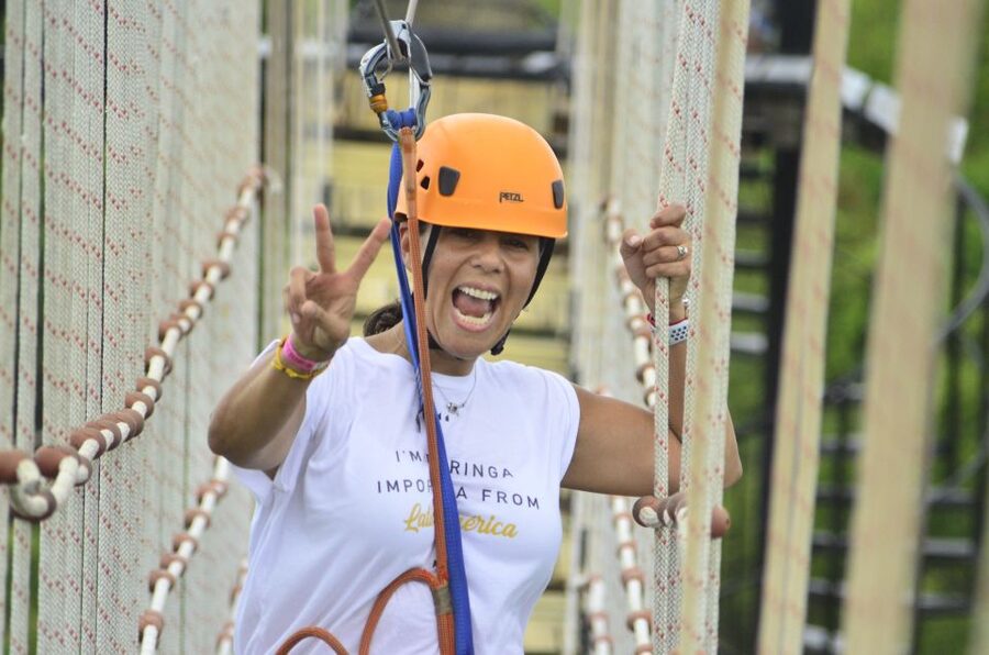 Buggy Ride, Zipline Splash & Waterfall Pool Combo with Lunch - Zipline Mega Splash: 6 lines, a Himalayan Bridge, and water landing