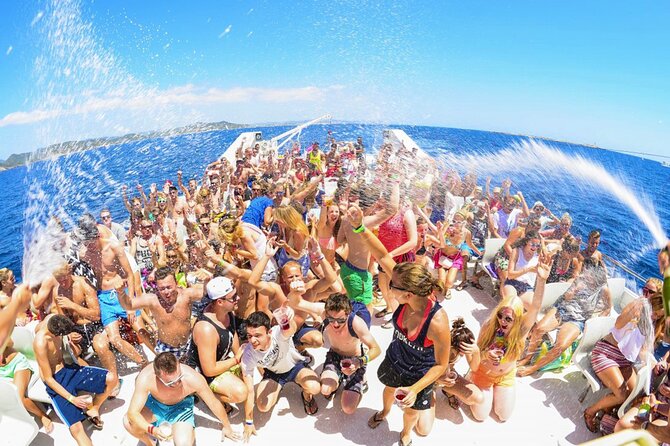 Catamaran Party in Punta Cana Includes Drink and Transportation - Stop 1: Punta de los Nidos, Slide and Splash in Crystal Clear Water