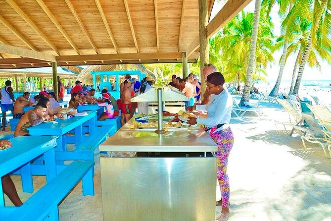 Day Trip to Saona Island with Lunch and Open Bar - Mano Juan natural pools: wade first, then decide how far to go