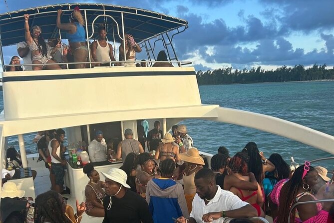 DE Hip Hop Boat Party for Adults and Free Drinks Only - Snorkeling Gear, Coral Reef Stop, and Water Slides