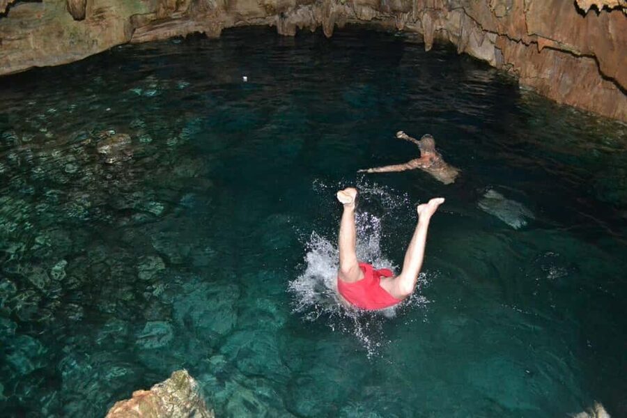 "Epic Off-Road Adventure & Catamaran Party in Punta Cana!" - Blue Lagoon cenote swim: clear water, limited time, bring the right gear