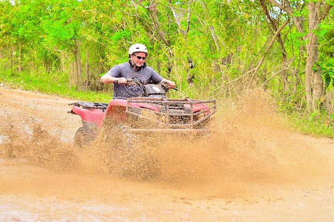 Extraordinary ATV and Buggy Adventure in Punta Cana - Macao Beach Stop: Cliffs, Calm Vibes, And Swim-Ready Time