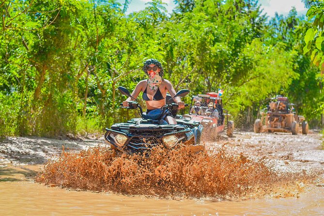 Faster ATV 4x4 Punta Cana - Getting on the ATV: helmets, goggles, and a do-not-panic start