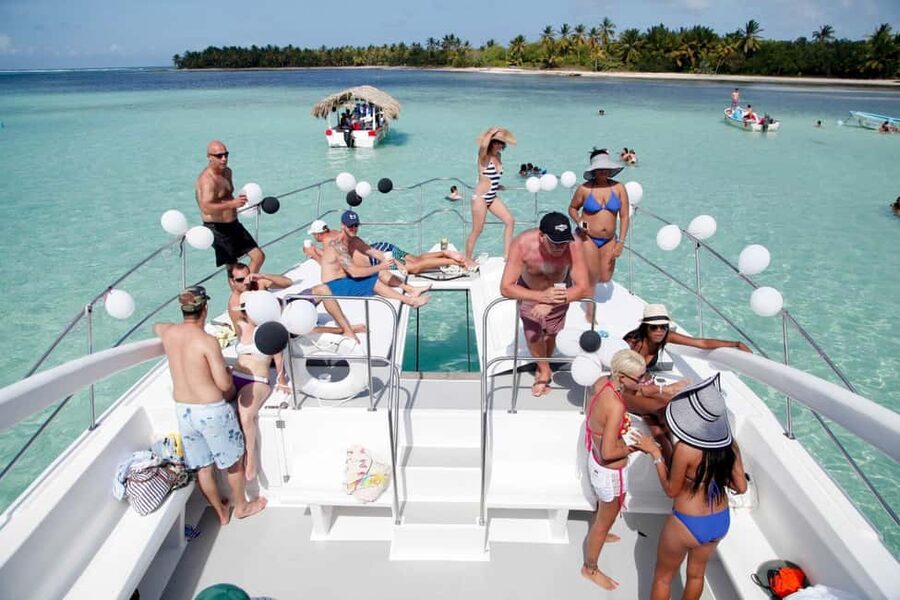 From Bavaro, Punta Cana: Boat Party, Snorkeling, Drinks, Snacks, and Transportation - Stop 1: dolphins in their habitat (about 25 minutes)