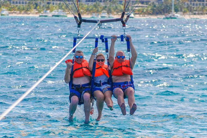 From Punta Cana: Amazing Activity Parasailing Hotel pickup - Gliding over the Punta Cana coastline at about 200 feet