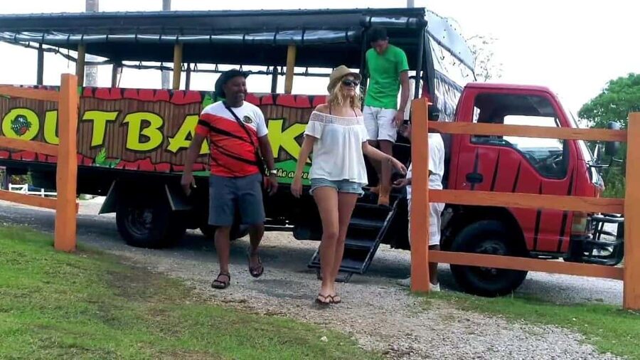 From Punta Cana: Higüey Guided Safari Tour - Safari trucks, private ranch time, and the river swim