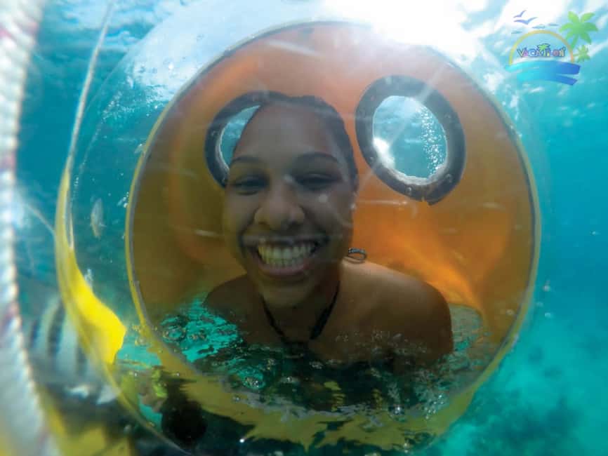 From Punta Cana: ScubaDoo, Snorkel & Glass Bottom Boat Tour - What ScubaDoo feels like at 3 to 5 meters