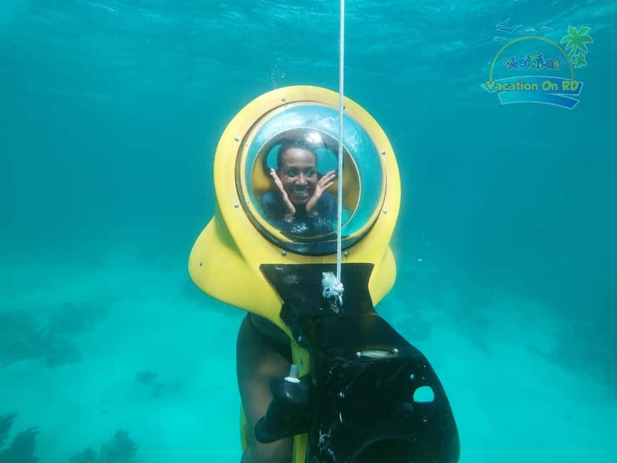 From Punta Cana: ScubaDoo, Snorkel & Glass Bottom Boat Tour - Snorkeling at El Niño, right next to the platform