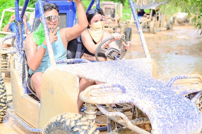 Full-day Buggy & Party Boat tour: snorkel, open bar, cave pool - Unlimited Drinks, Music, and Cruising to the Natural Pool