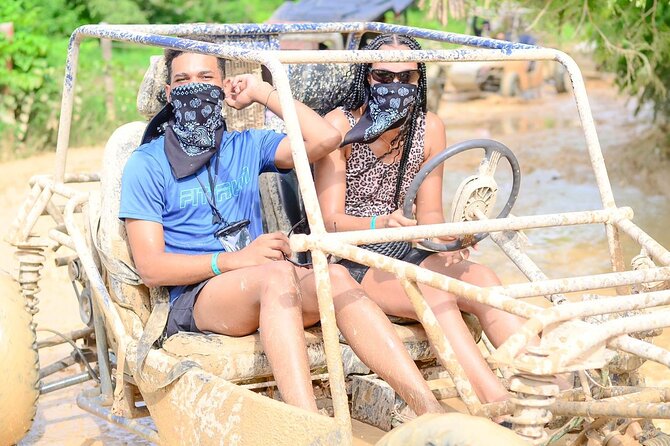 Full-day Buggy & Party Boat tour: snorkel, open bar, cave pool - Cave Pool and Natural Pool Time: Your Best Swim Spot Moment