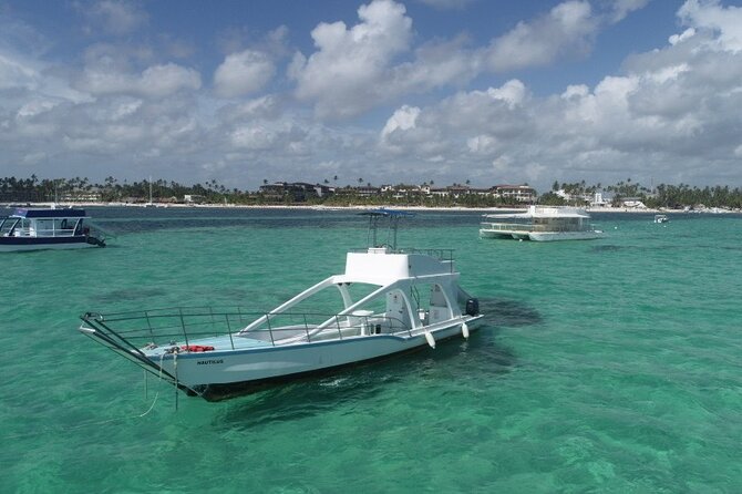 GlassBottom Catamaran with Slide - Snorkeling Gear and the Glass-Bottom View