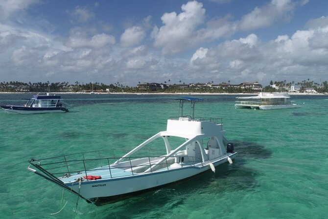 GlassBottom Catamaran with Slide - Natural Pool Stop: Warm Water and Ocean Views