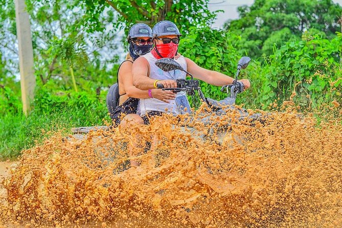 Half-Day Adventure 4x4 ATV, cenote and Macao beach in Punta Cana - Los Hoyos del Salado cenote swim: a 25-foot deep water cave
