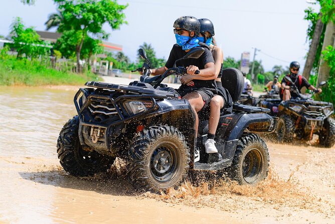 Half-Day Adventure 4x4 ATV, cenote and Macao beach in Punta Cana - Macao Beach by limestone cliffs: sand time with real coastal scenery