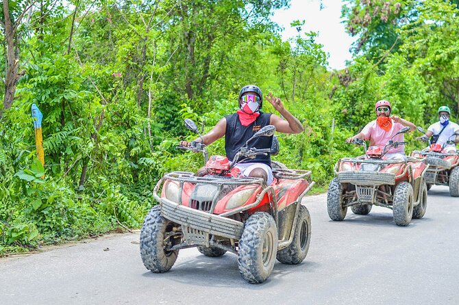 Half Day Adventure 4X4, ATV, Visit Macao Beach and a River cave - Back Toward Playa Macao: Photos, Ocean Views, and Swim Time