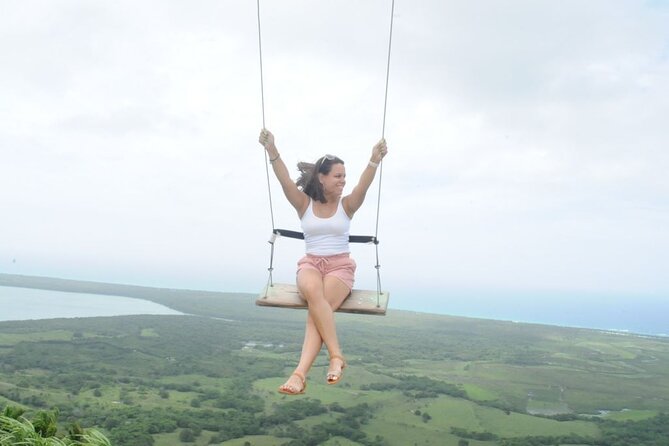 Half-Day Redonda Mountain and Esmeralda Coast from Punta Cana - At the top: swing time, observation views, toilets, and a gift shop stop