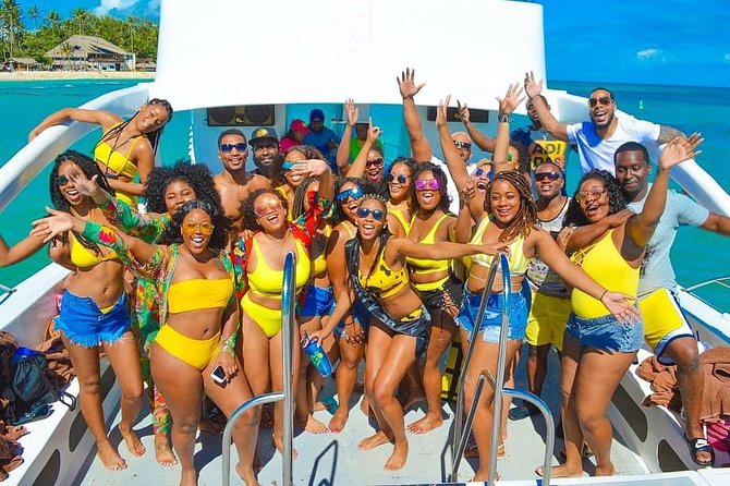 Morning Private Party Boat with Water Slide Open Bar and BBQ - Meeting Cortecito Beach and Getting On Board Fast
