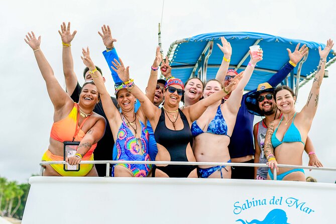 Multi-day buggy and Party Boat in Punta Cana - Day 2 party boat on the Bávaro coast: open bar, music, snorkeling, and a natural pool