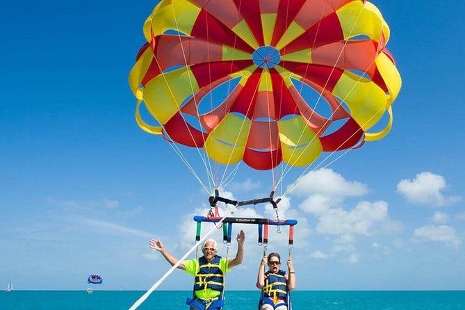 Parasailing Adventure Punta Cana - The View Package: Blue Sea, Coconut Trees, and Coastline Speed