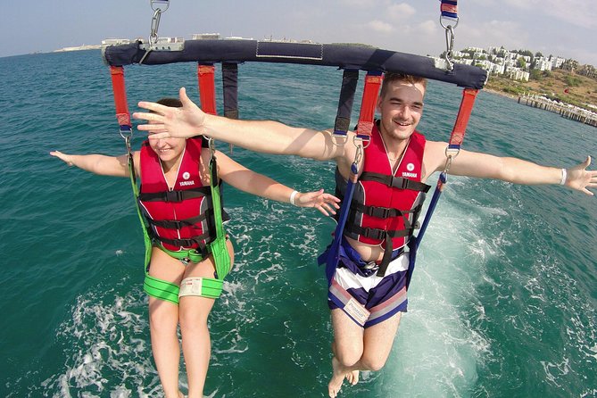 Parasailing, Snorkel Cruise & Virgen Beach from Punta Cana - From Melia Tropical to the speedboat deck: how the afternoon starts