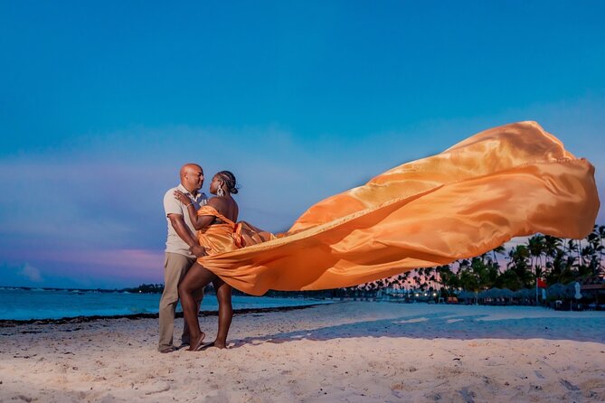 Photography with Flying Dresses in Punta Cana and more… - Getting Dressed Before You Hit the Sand