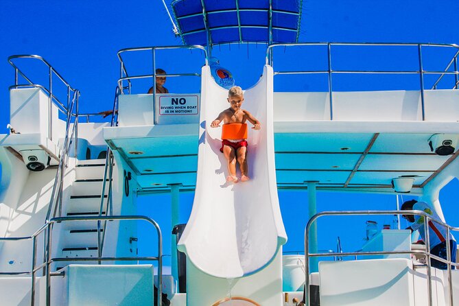 Private Luxury Party Boat with Slide - The water route from Bavaro Beach: snorkel, natural pool, dolphins view