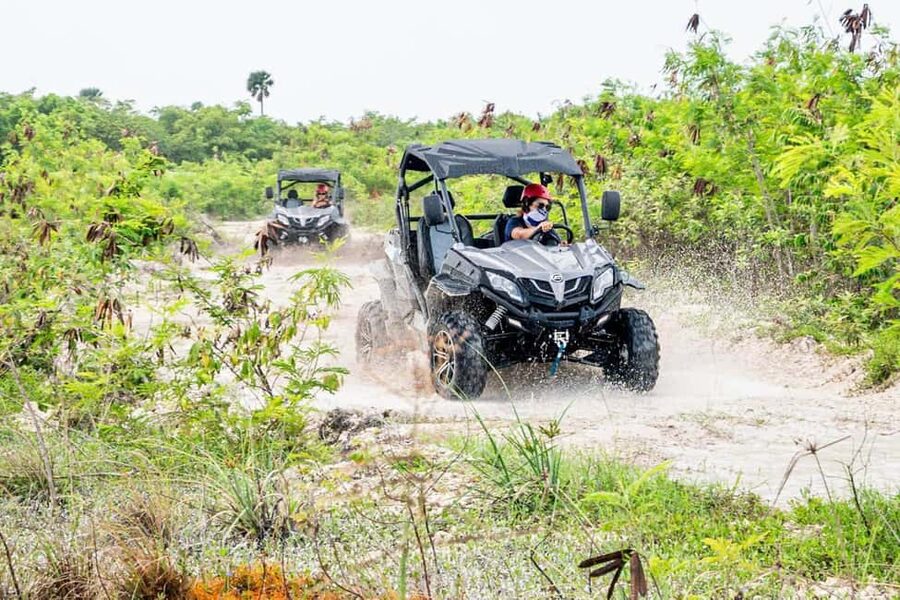 Punta Cana Aqua Karting, Buggy, Adventure Jet Ski and more - Zip-line Splash Over the 200-Meter Lake