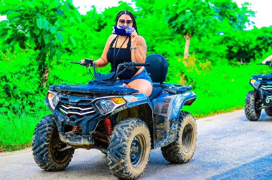 Punta Cana: ATV Tour with Coffee and Chocolate Tasting - Los Hoyos del Salado cenote pool: the cave stop that changes the pace