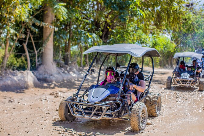 Punta Cana Buggy Adventure + Horseback Ride & Free Pick-Up - Buggy Instructions, Helmet On, and Horseback Trot Time