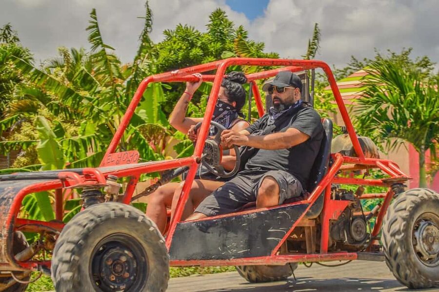 Punta Cana: Countryside and Macao Beach Half-Day Buggy Tour - The 25-foot water cave swim: what to expect from the cenote time
