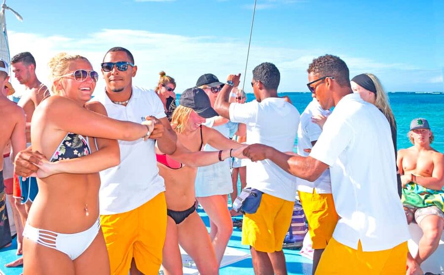 Punta Cana Happy Hour Sailing Cruise - The Natural Pool Party: Waist-Deep Fun and a Floating Bar