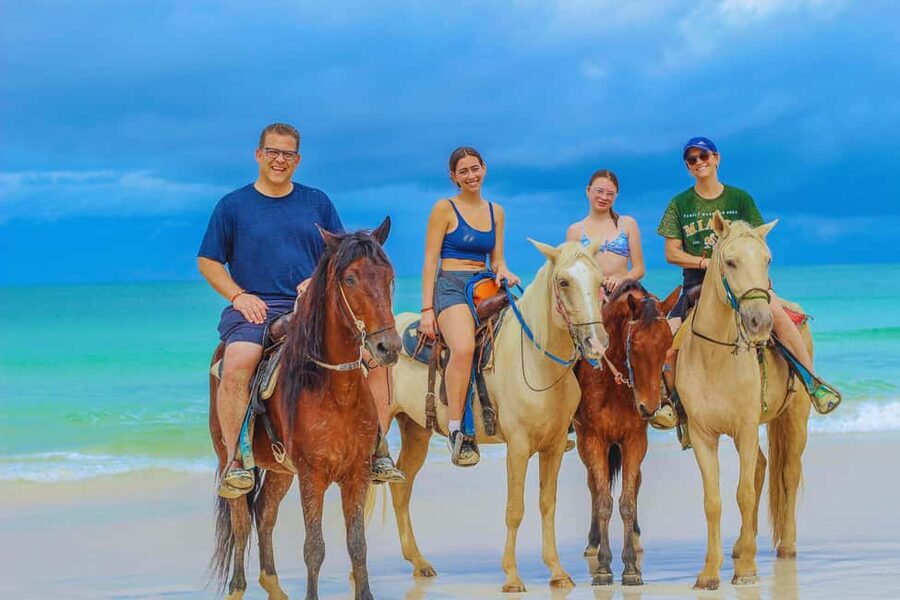 Punta Cana Horseback riding & Sunset + beach + free pick-up - Playa Macao horseback riding, plus a Dominican home stop