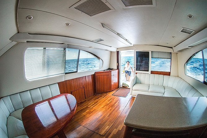 Punta Cana Private Fishing Charter boat Fortuna 42' - When the Ocean Slows Down: Swim, Snorkel, and Beach Time