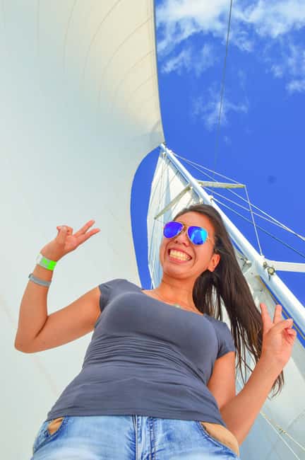 Punta Cana: Saona Island All Included Open Bar Catamaran - Dancing with the entertainment team at 14:30