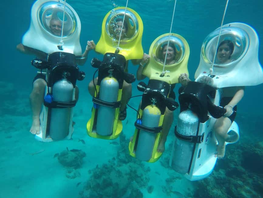 Punta Cana: Scuba Doo Adventure with Round-Trip Transfer - How the ScubaDoo scooter works at about 3 meters