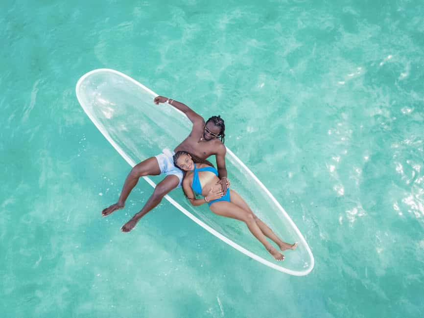 Punta Cana: Single Clear Kayak Photoshoot - Drone Aerial Photos: The Overhead Wow Shots You Will Actually Want