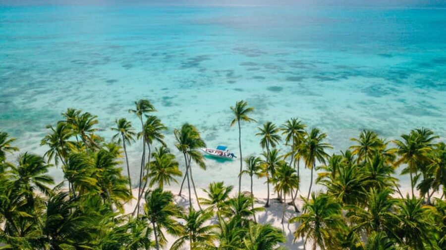 Saona Island: Catamaran/Speedboat Tour to a Dream Beach - The catamaran ride through Cotubanama National Park coastline