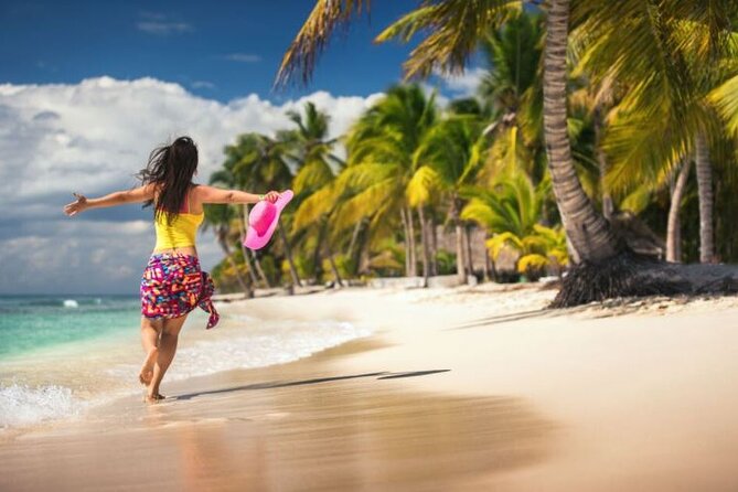 Saona Island Full-Day Excursion - Saona Island beach time: snorkel, swim, sunbathe, and volleyball