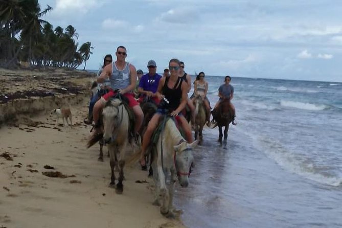 Sunset beach horsebackriding Punta Cana - The beach stretch: where the ocean breeze actually hits