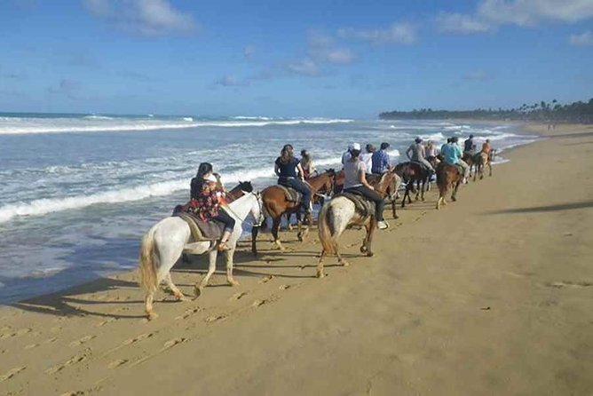 Sunset beach horsebackriding Punta Cana - Return route reality: forest paths, villages, and trail comfort