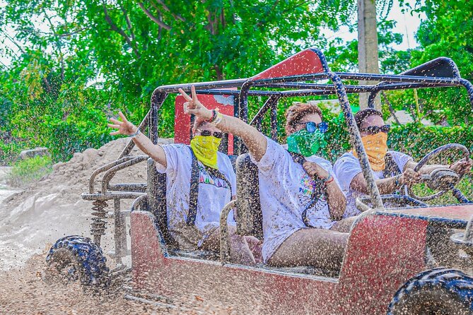 Tour ATV and buggy in Punta Cana Dominican Republic - Domitai Park Taino Cave cenote swim: cool water after the chaos