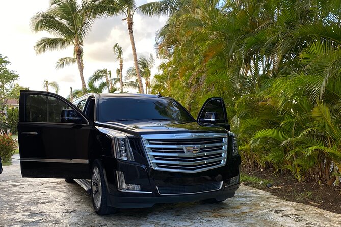 Vip Cadillac transportation in punta cana CAP CANA Roundtrip - Comfort extras that matter (more than you think)