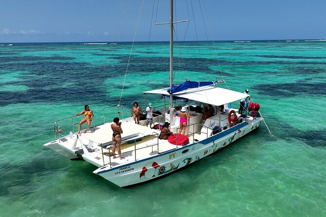 VIP Catamaran with Snorkeling - The natural pool stop and the floating bar style of fun