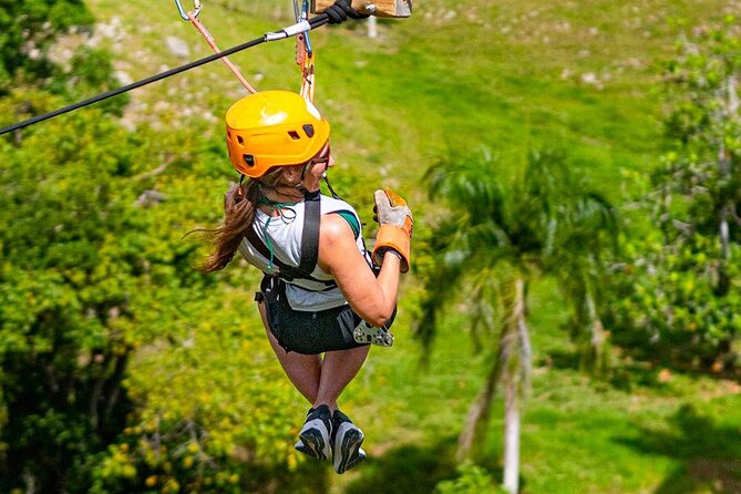Zip Line or Zip Line Canopy Adventure in Punta Cana - Suspension Bridge Moments With Palm and Hill Views